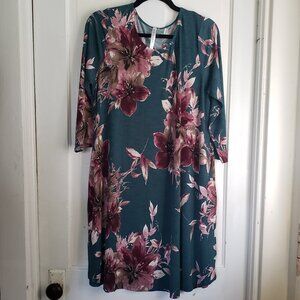Dear Scarlett Scoopneck 3/4 Sleeve Dress